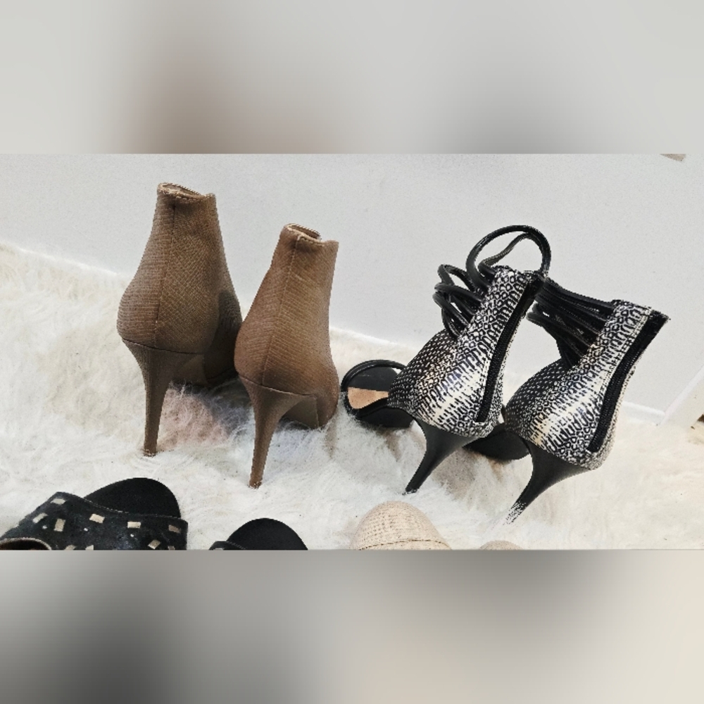 🔥 US Size 10 Bundle of 4 Pairs Women's Shoes, Leather - Picture 14 of 16